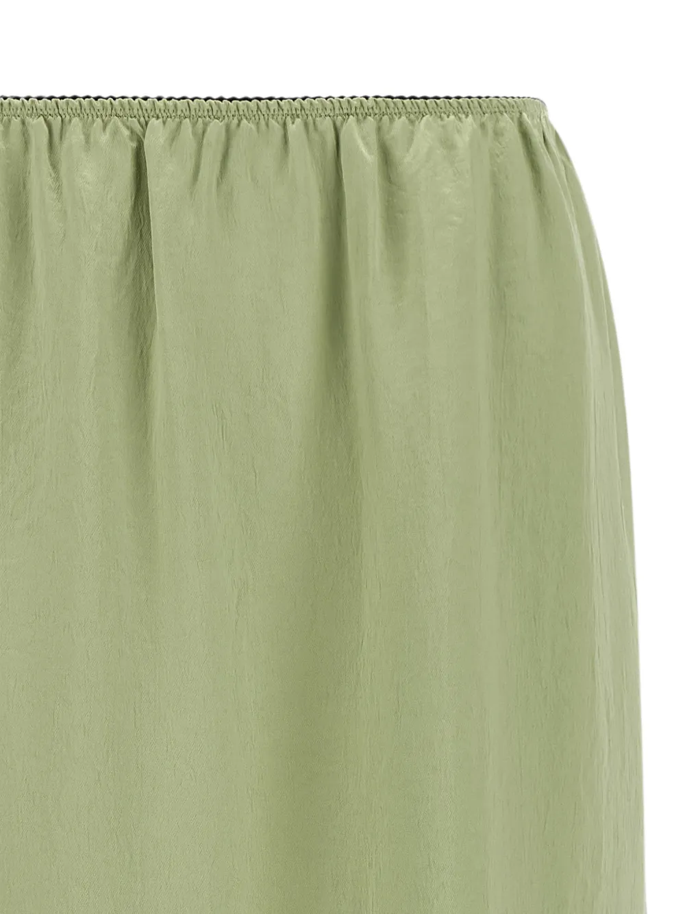 TWINSET Satijnen midi-rok met kant Groen
