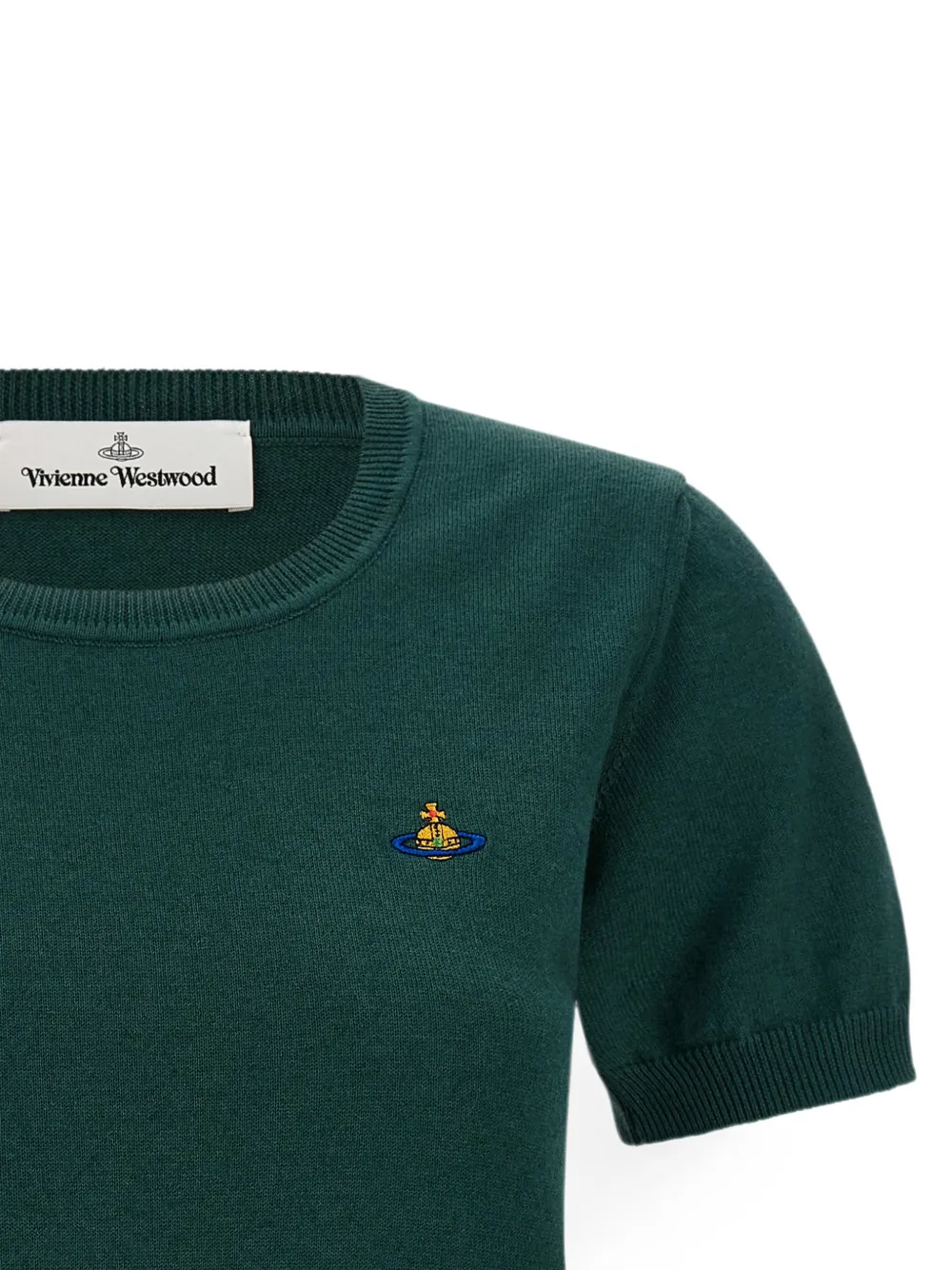 Vivienne Westwood Bea Orb embroidered T-shirt Groen