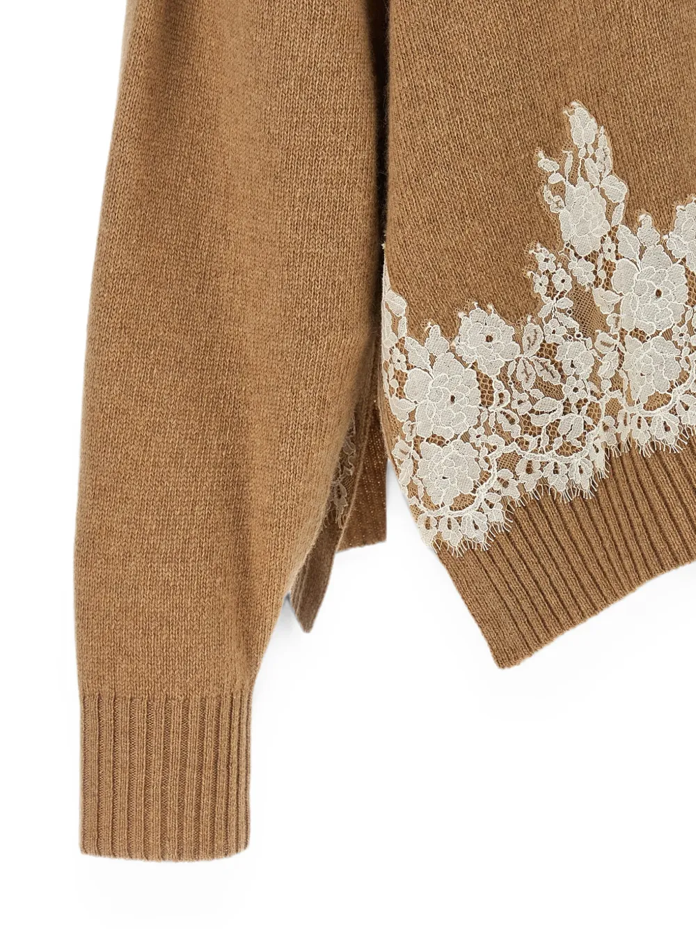 Alberta Ferretti Vest met kant Bruin