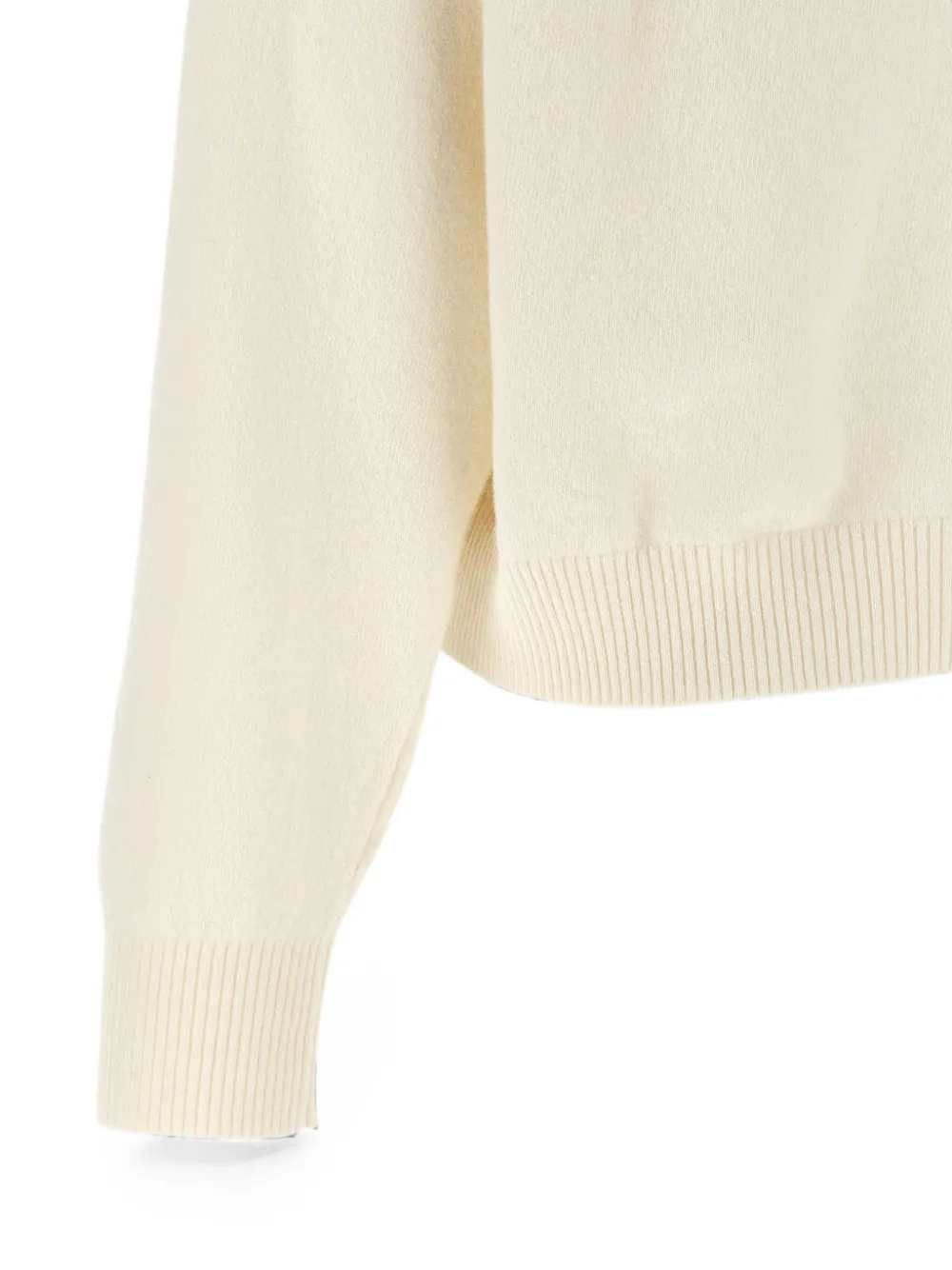 Alberta Ferretti floral-embroidered pendant-detail sweater Beige