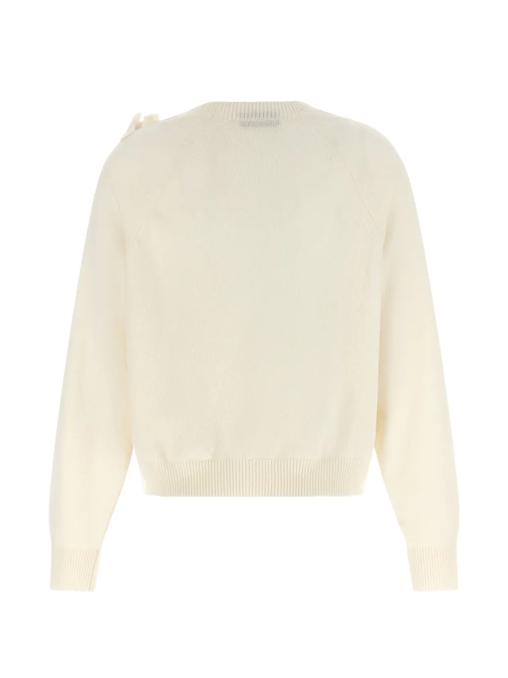 Alberta Ferretti floral-embroidered pendant-detail sweater Beige