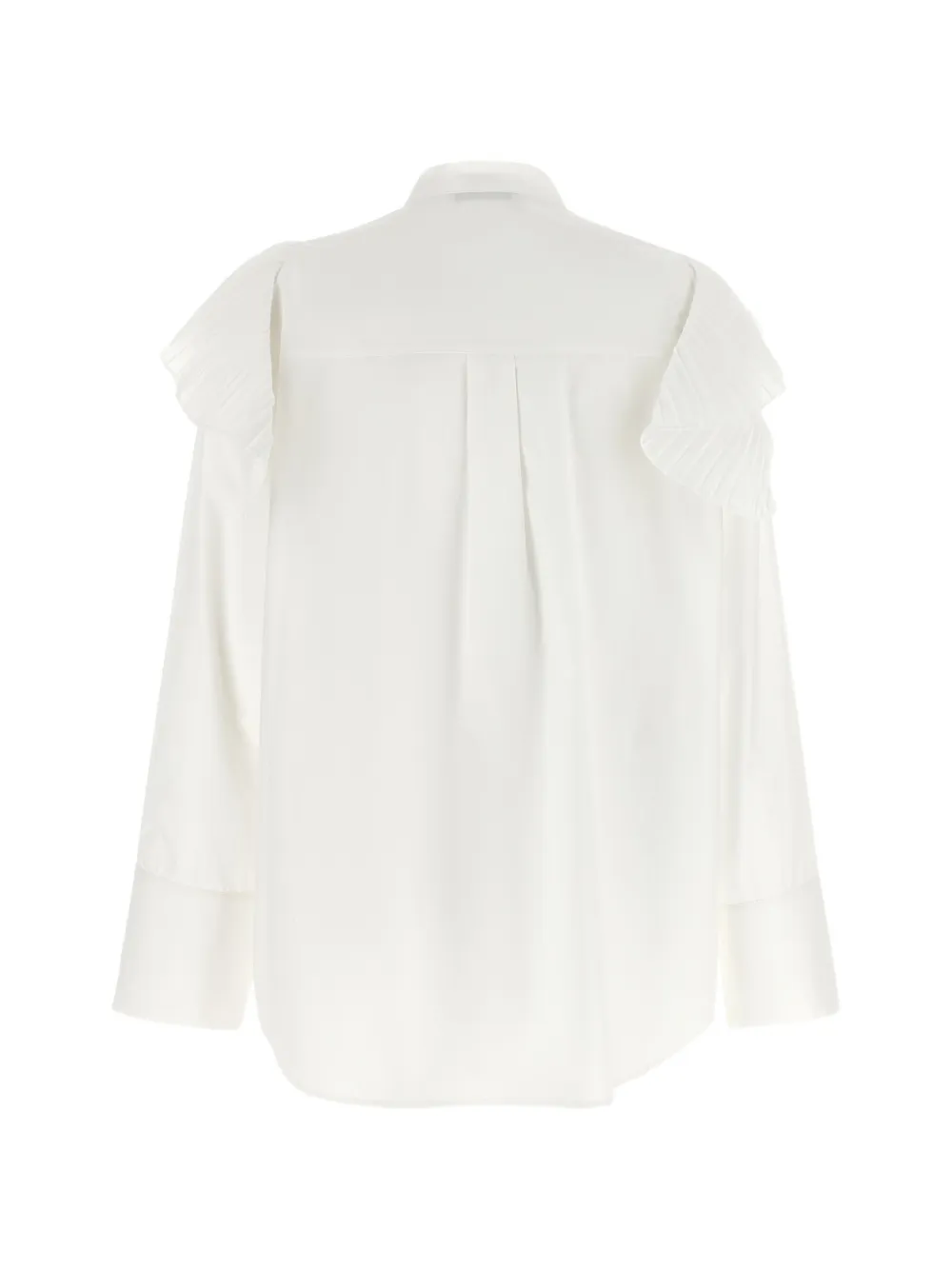 Alberta Ferretti Blouse met plooien en ruches Wit