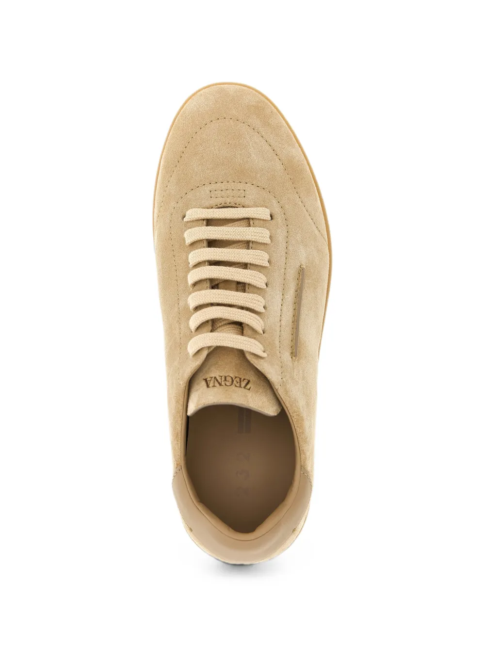 Zegna beige 232 suede sneakers