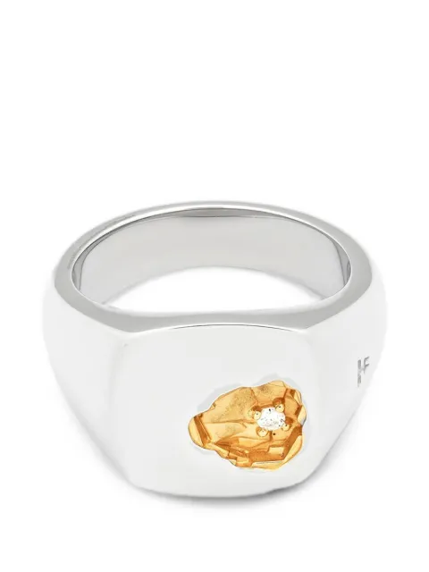 Tom Wood anillo pequeño de laboratorio con diamante