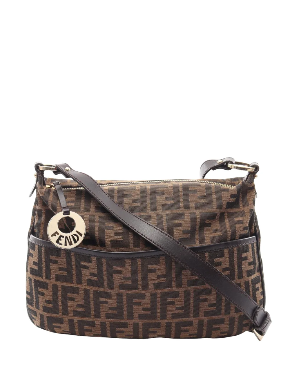 Fendi Pre-Owned 2000-2010 Zucca Canvas shoulder bag - Brown