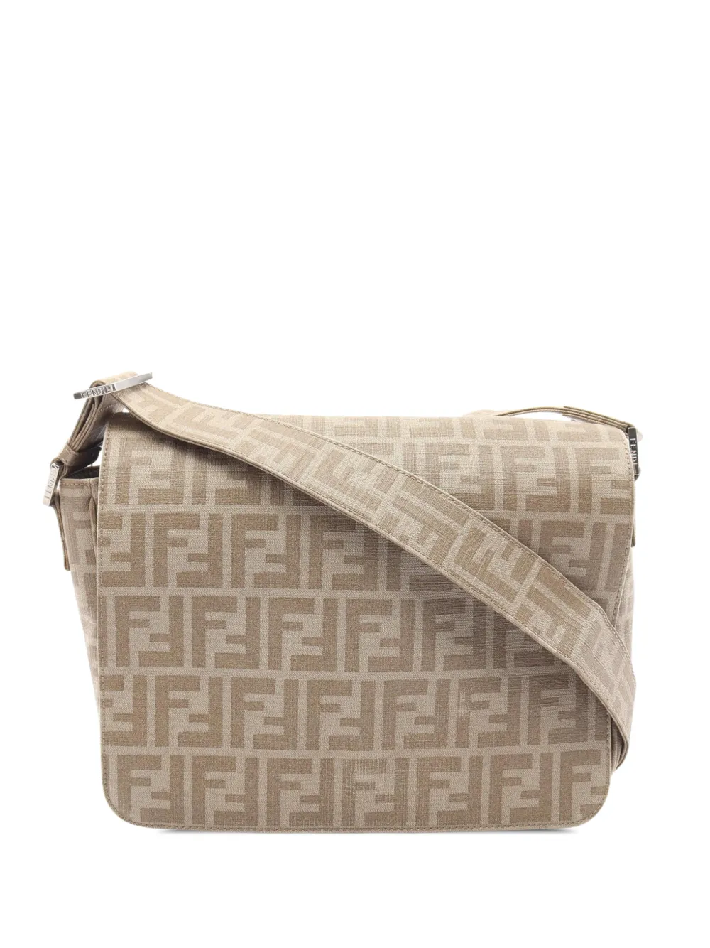 Fendi Pre-Owned 2000-2026 Zucca Coated Canvas crossbody bag - Neutrals