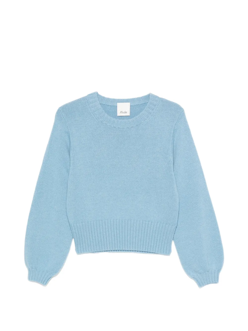 Allude ribbed-knit crew neck sweater - Blau