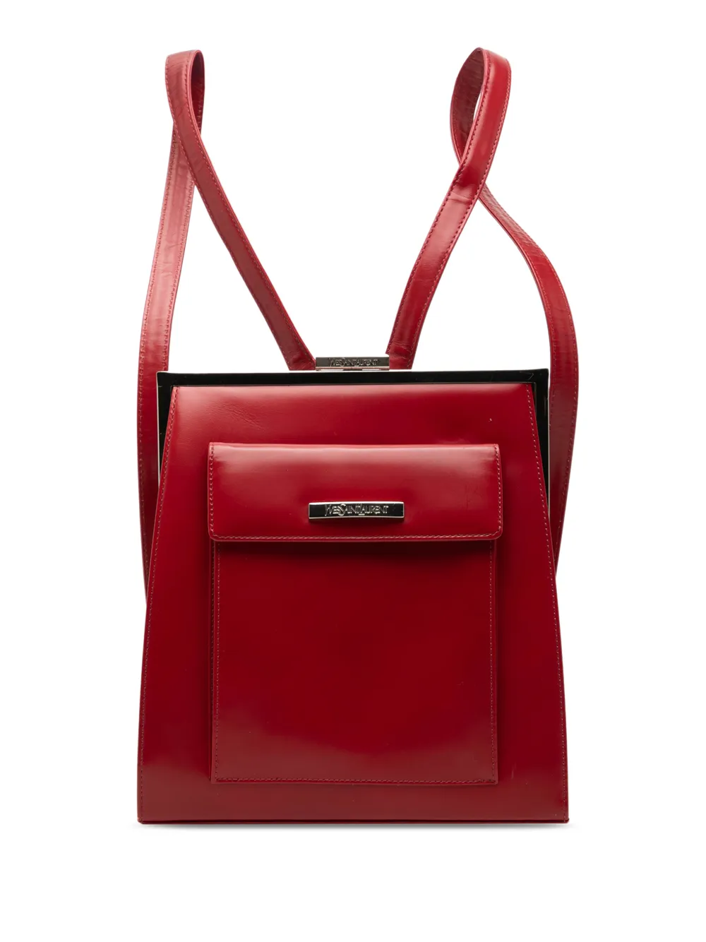 Saint Laurent Pre-Owned Zaino in pelle con telaio 2000-2012 - Rosso