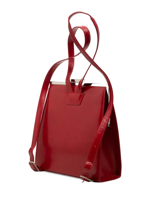 Saint Laurent Pre-Owned 2000-2012 Leather Frame Backpack 