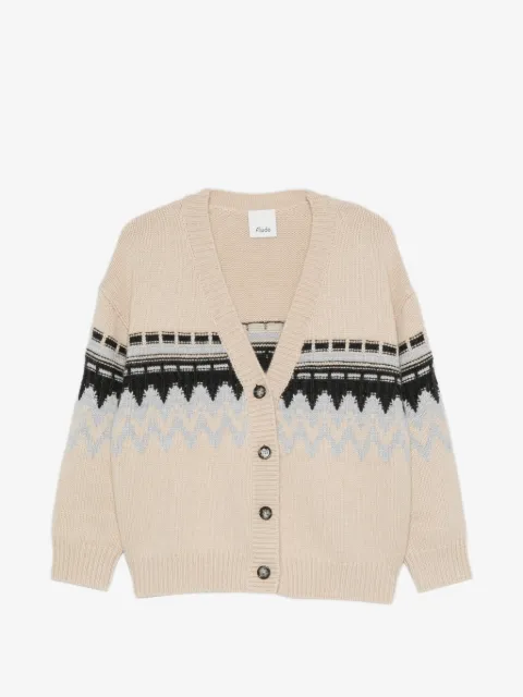 Allude V-neck cashmere cardigan