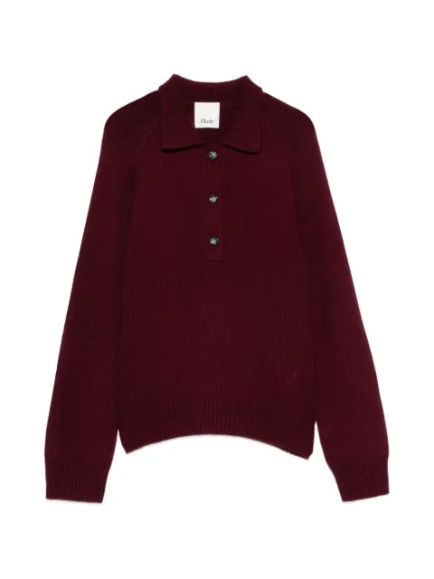 Allude suéter con cuello de playera tipo polo