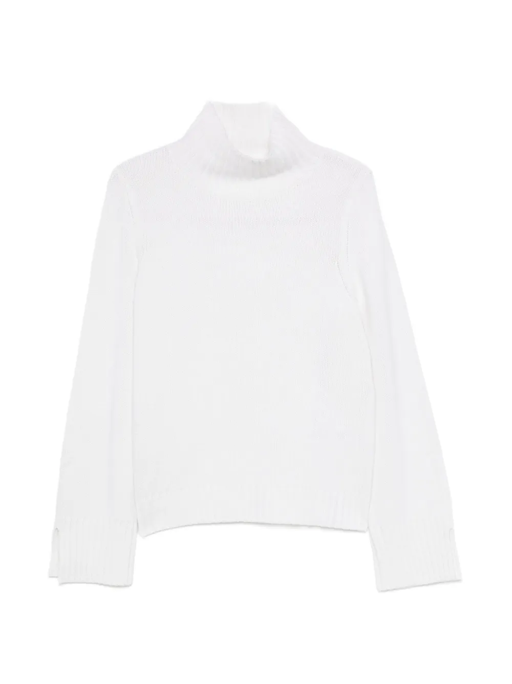 Allude ribbed roll-neck sweater - Bianco