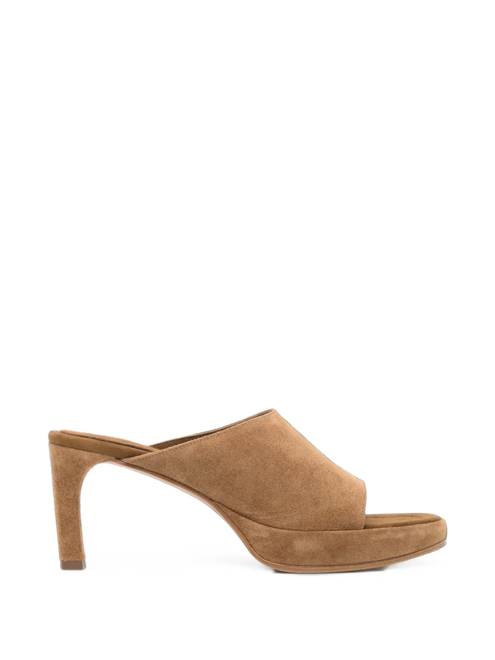 Balenciaga 80mm suede platform sandals - Marrone