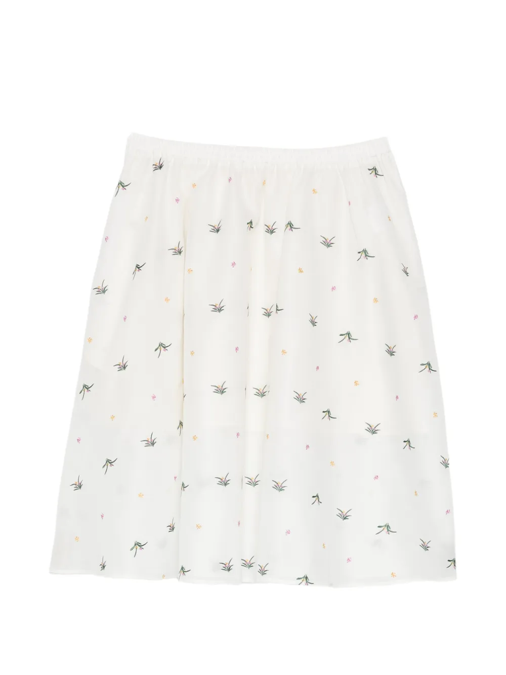 AO YES embroidered flared skirt