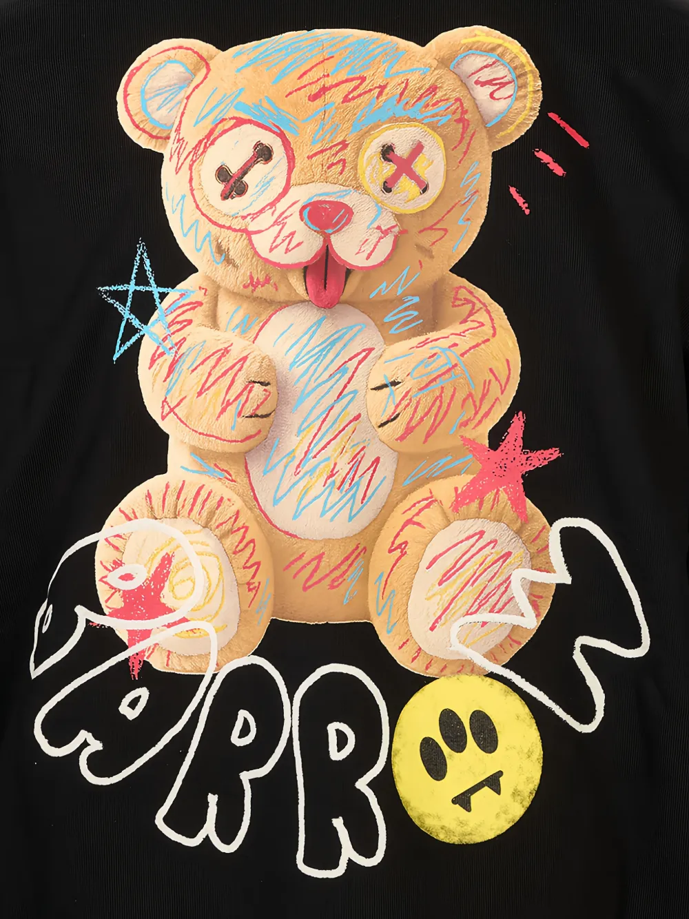 BARROW Hoodie met teddybeerprint Zwart
