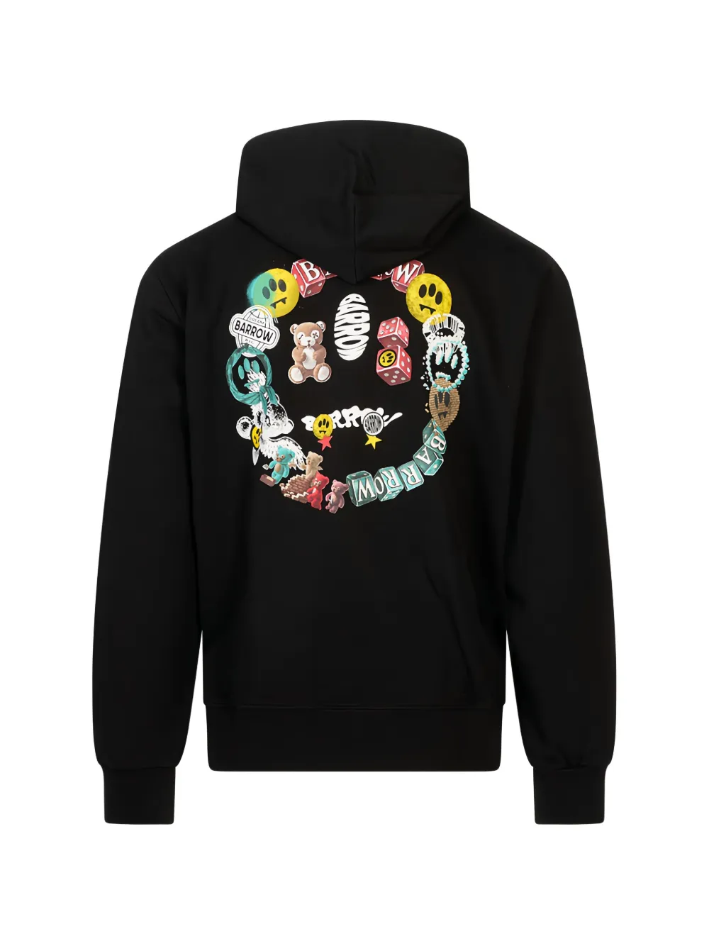 BARROW Hoodie met grafische print Zwart