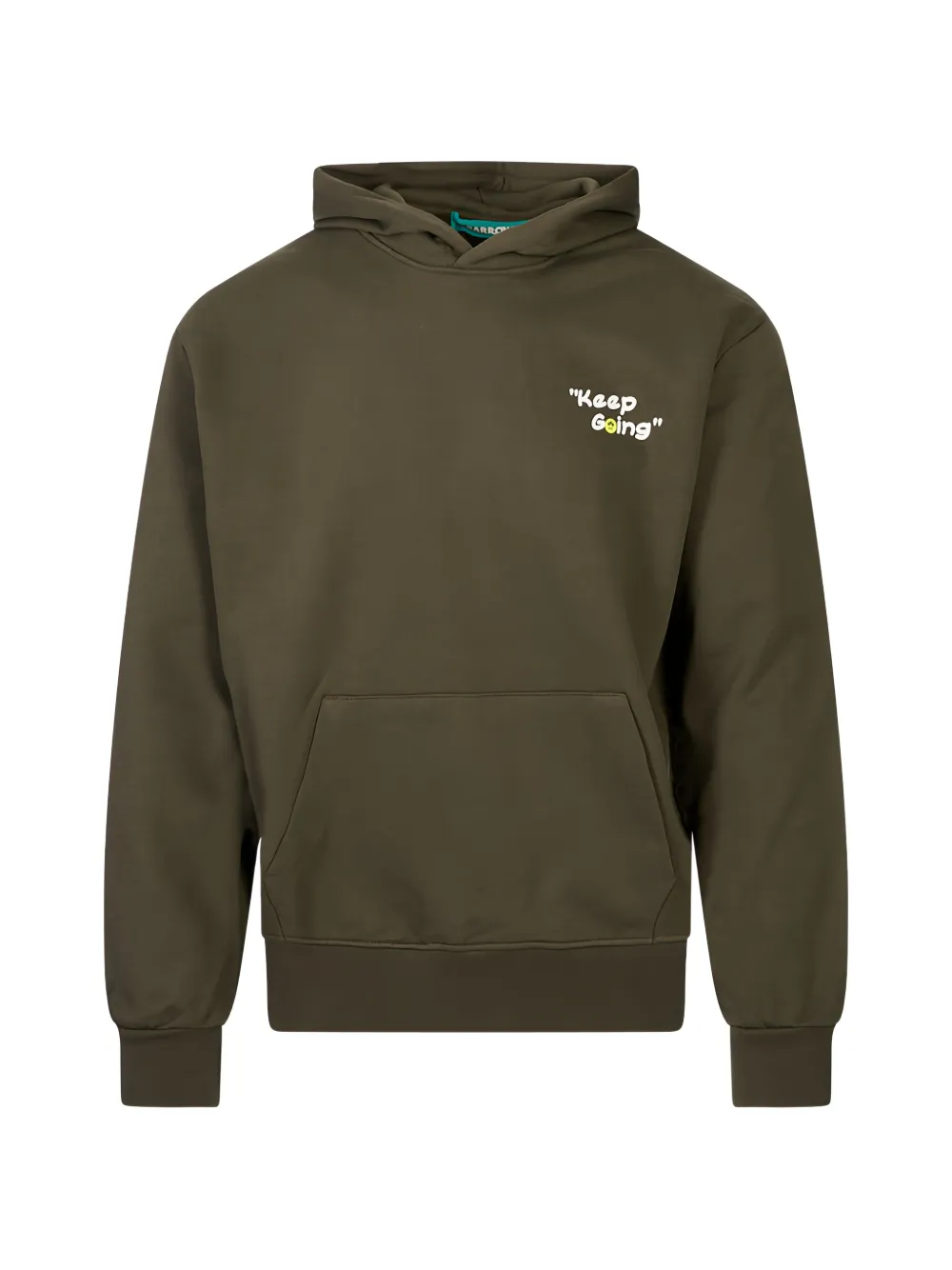 BARROW teddy-print hoodie - Verde