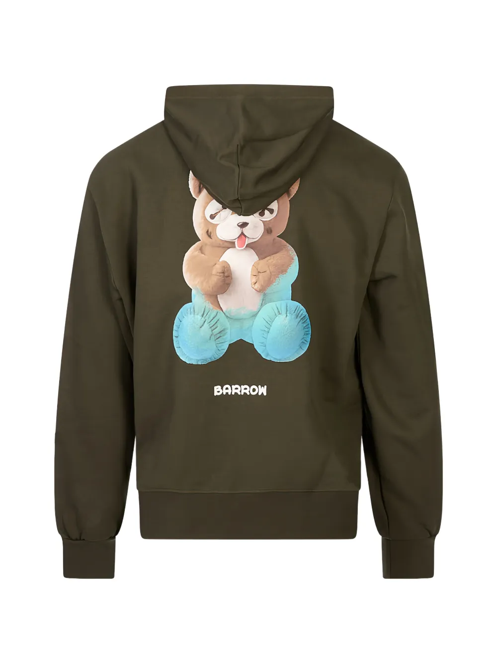 BARROW Hoodie met teddybeerprint Groen