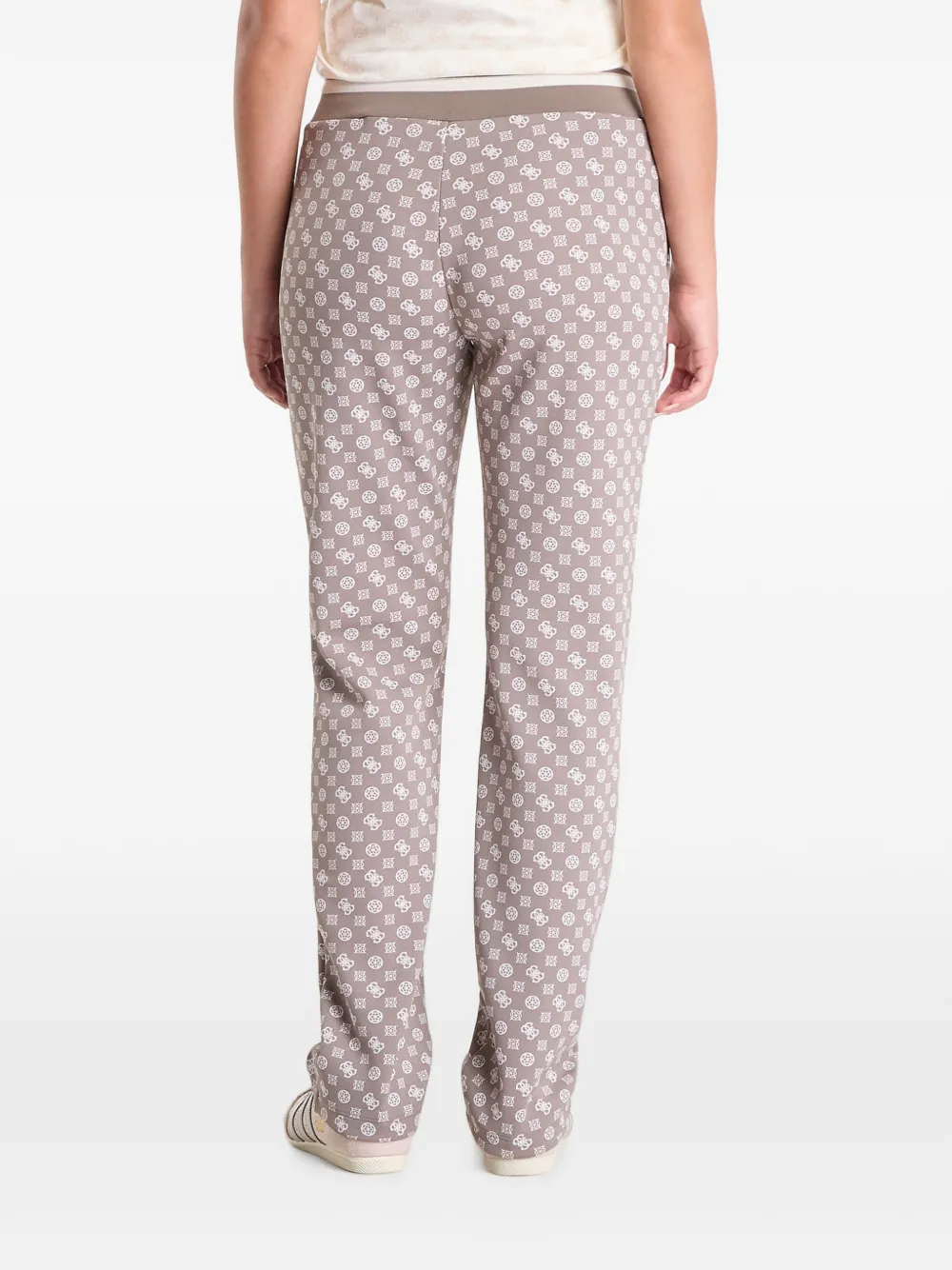 GUESS USA Scuba trainingsbroek met logoprint Bruin