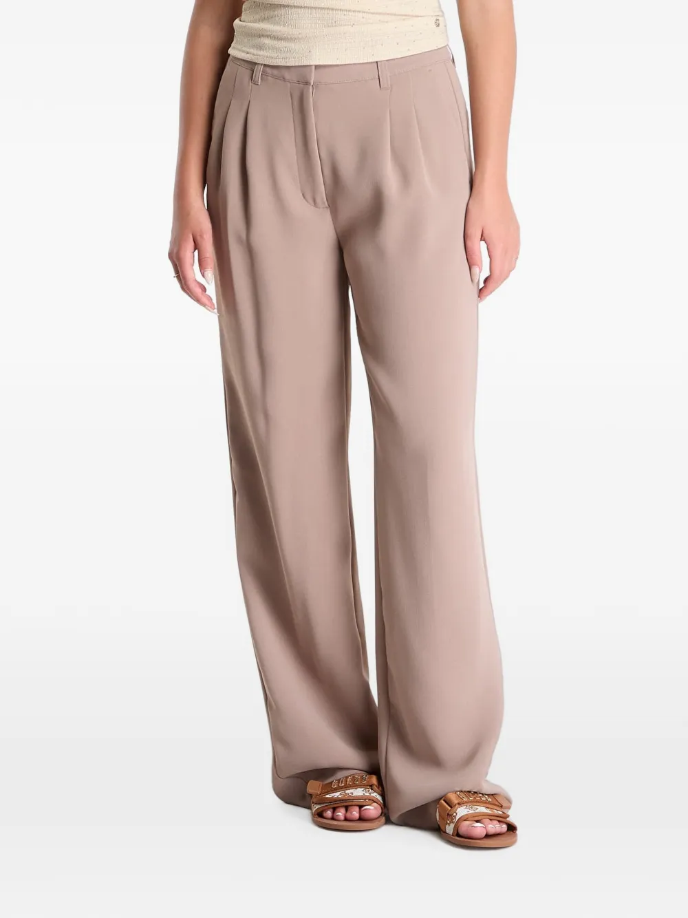 GUESS USA Tailored crepon pants - Braun