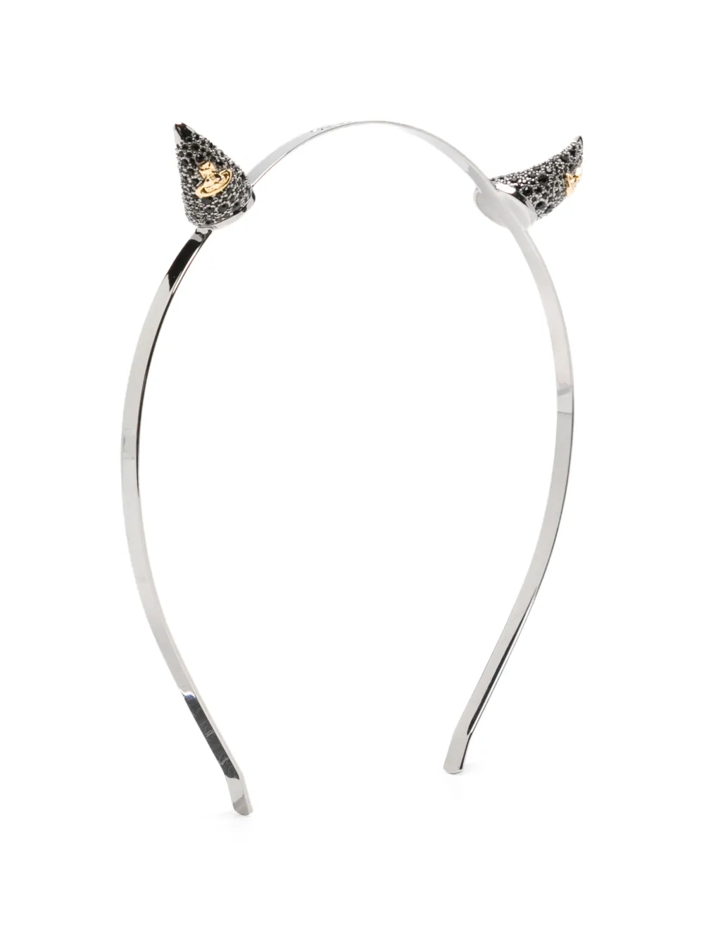 Vivienne Westwood Cerchietto con cristalli - Argento