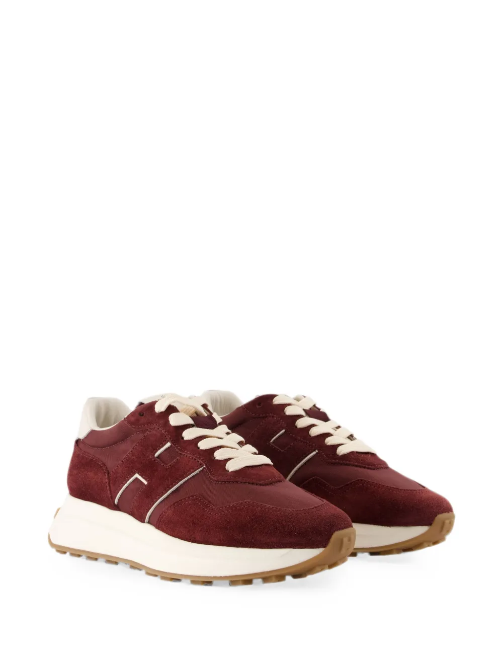 Hogan H641 logo-patch sneakers Rood