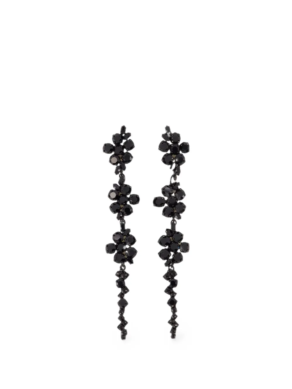 Simone Rocha Floral Drip earrings - Nero