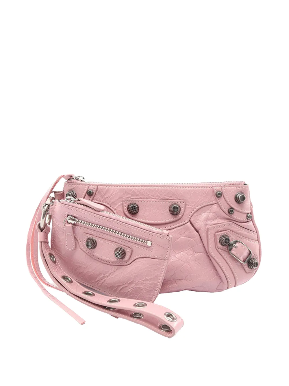 Balenciaga Pre-Owned 2021-2024 Le Cagole Clutch aus Lammleder - Rosa