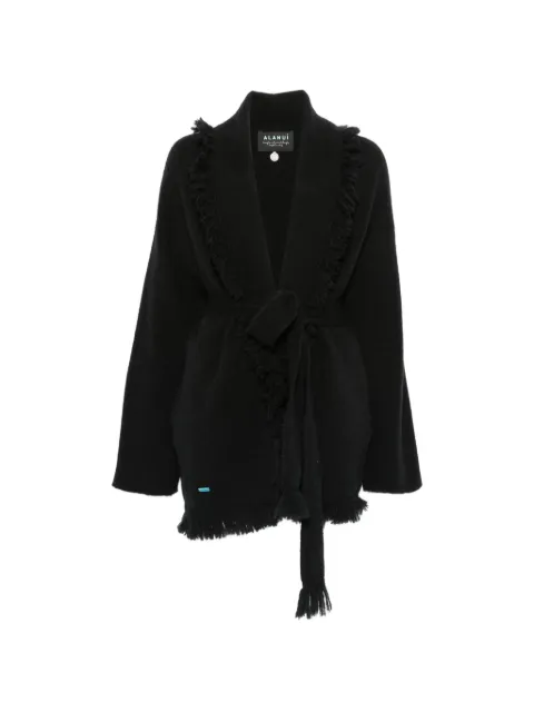 Alanui fringe-trim belted cardigan