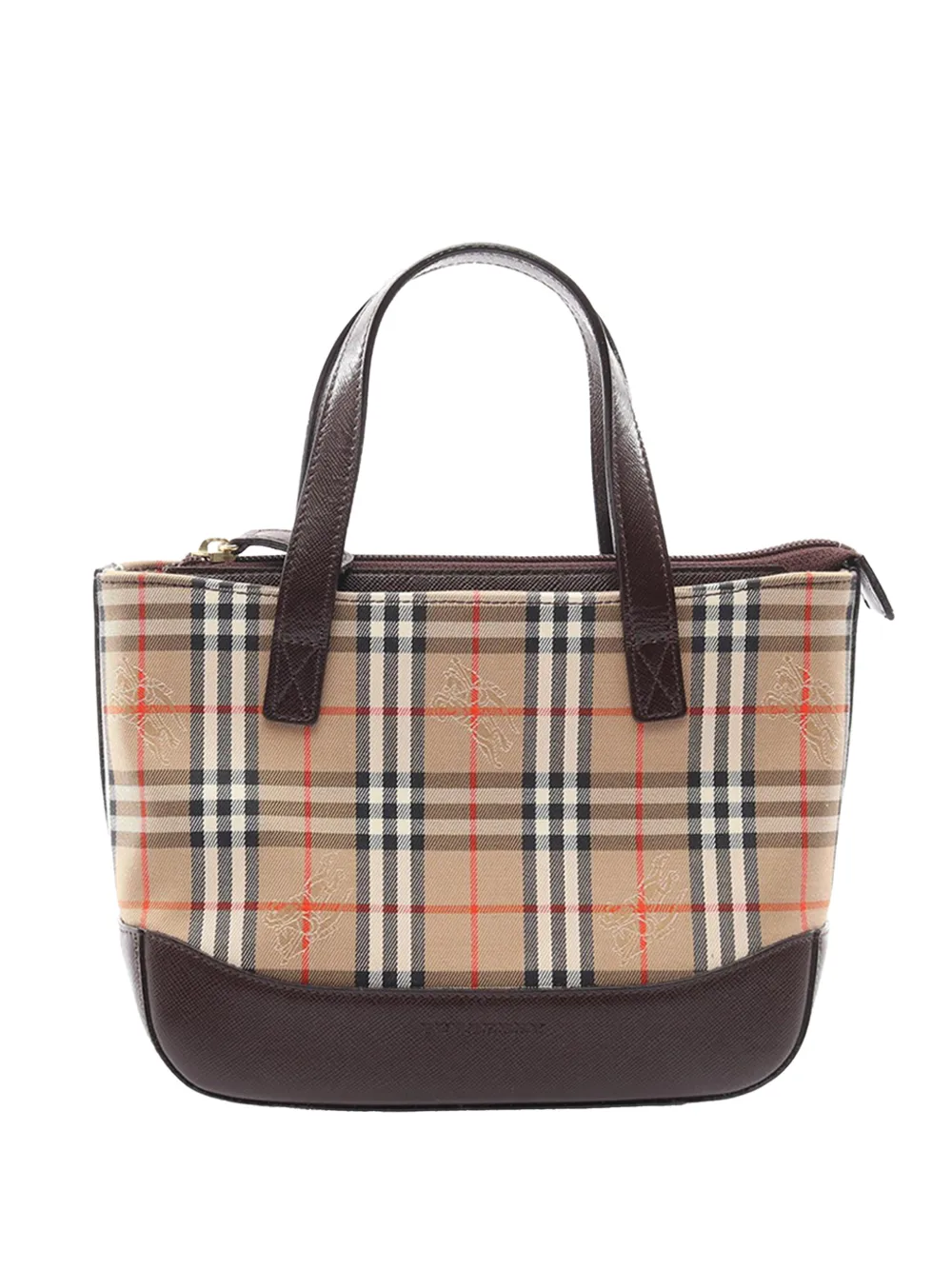 Burberry Pre-Owned 2000-2017 Haymarket Check Canvas handbag - Neutrals