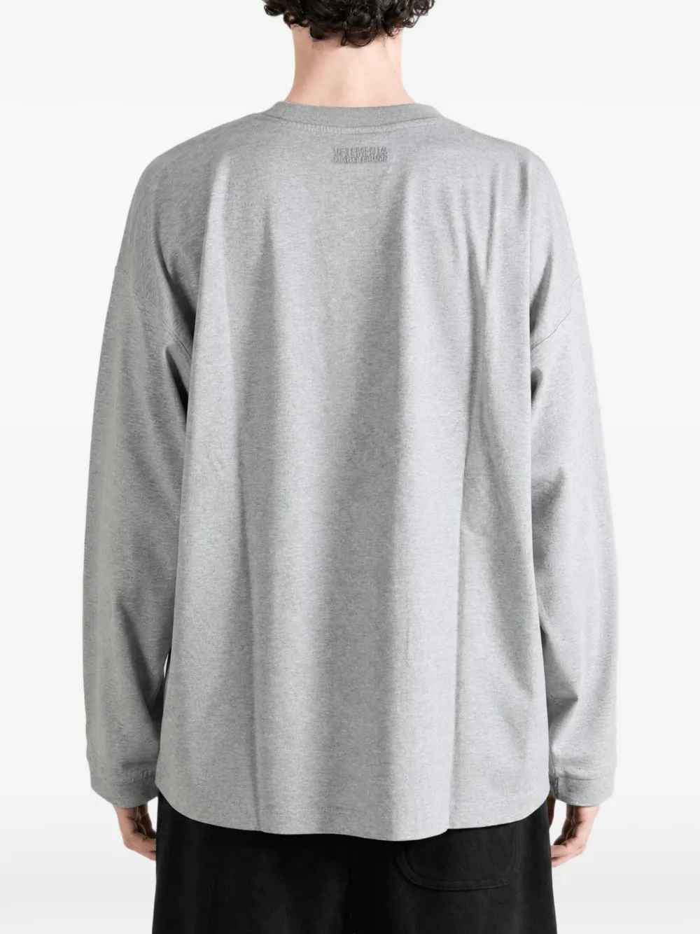 VETEMENTS T-shirt met tekst Grijs