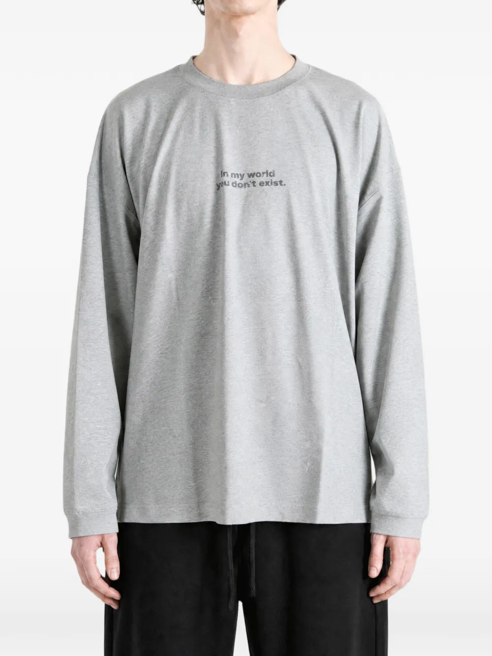 VETEMENTS T-shirt met tekst Grijs