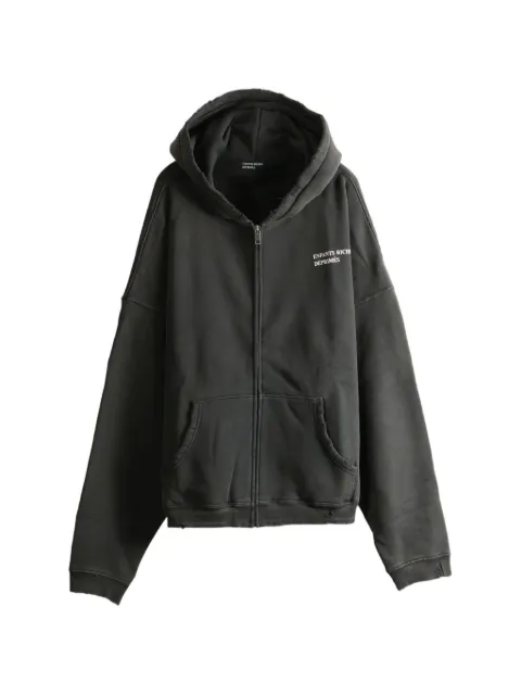 Enfants Riches Déprimés distressed logo-print hoodie