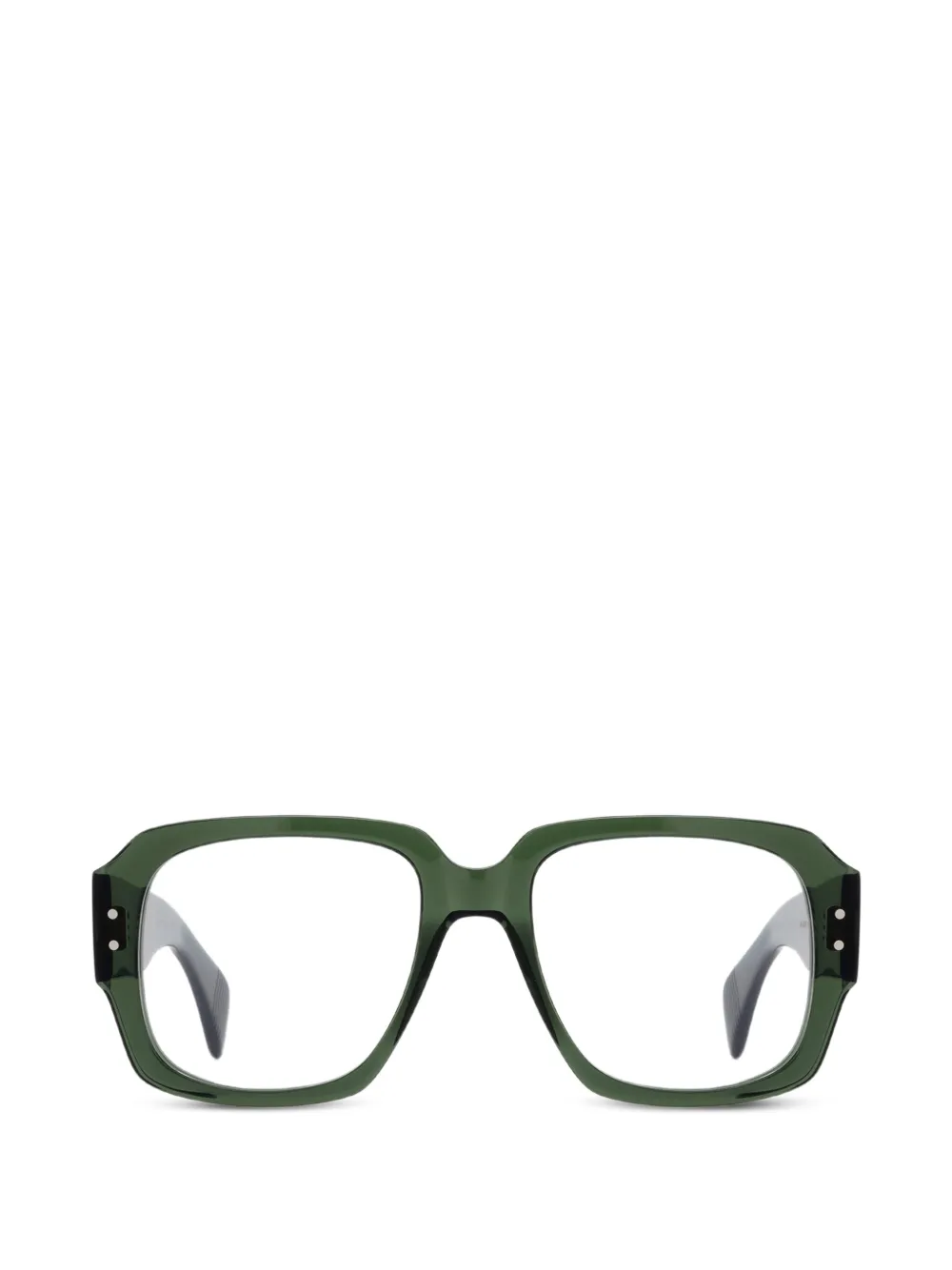 Cubitts Balmore square-frame glasses | Green | Image 1