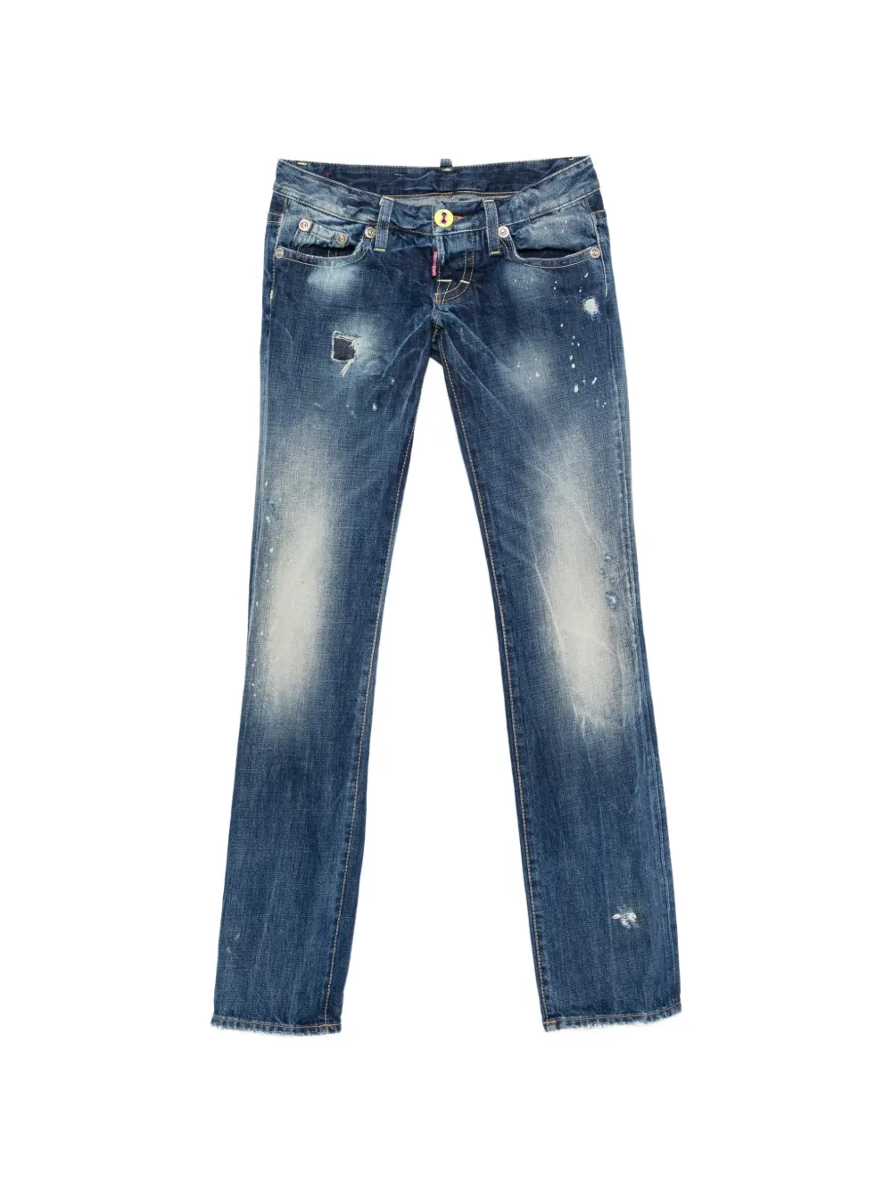 DSQUARED2 2000s distressed jeans - Blu