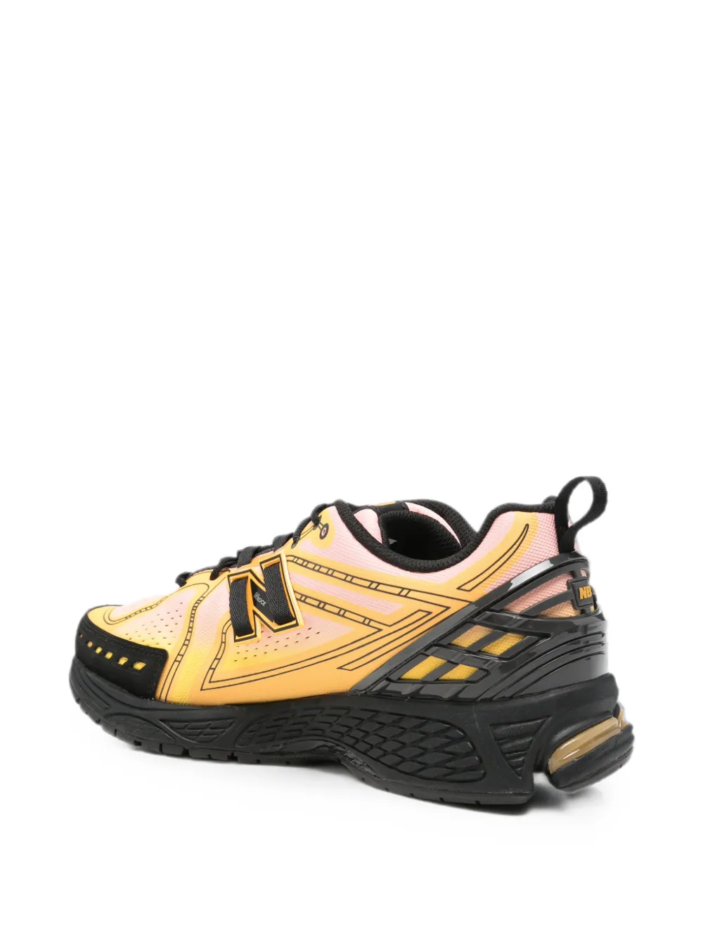 New Balance 1906 panelled sneakers Geel