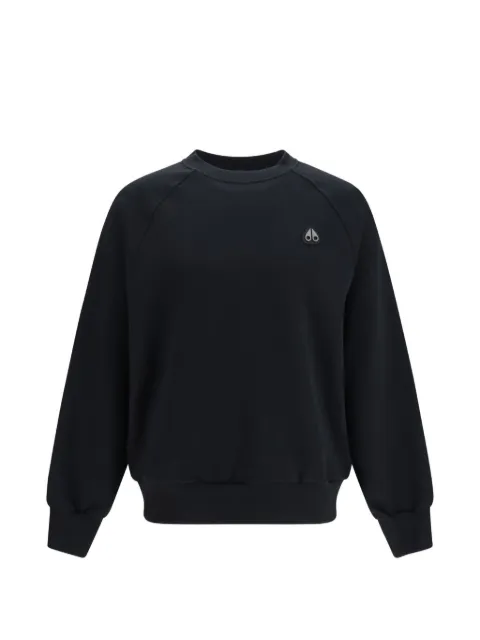 Moose Knuckles logo-plaque raglan-sleeve sweater