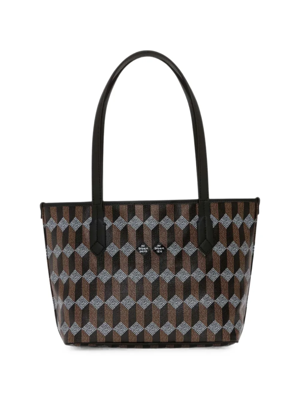 Au Départ Tote No. 28 geometric-monogram tote bag