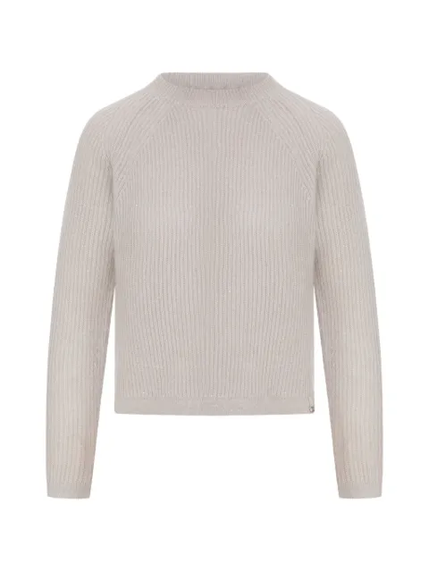 Herno ribbed-knit sequin-embellished sweater