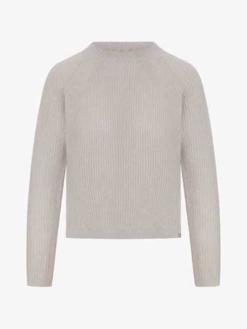 Herno ribbed-knit sequin-embellished sweater