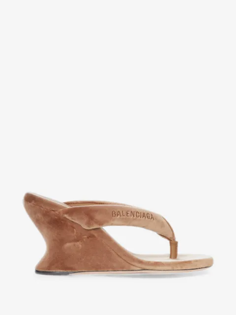 Balenciaga Gaeta wedge thong sandals