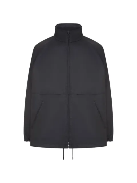 Saint Laurent chaqueta con cuello alto de manga raglán con cremallera