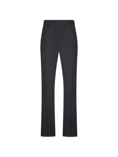 Saint Laurent tapered pants in striped herringbone wool