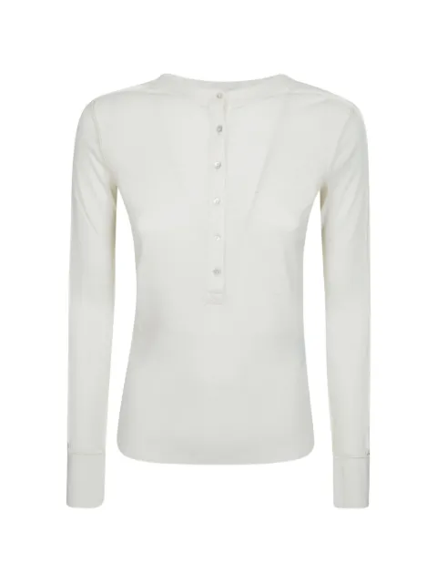 Soeur Laos henley-neck T-shirt