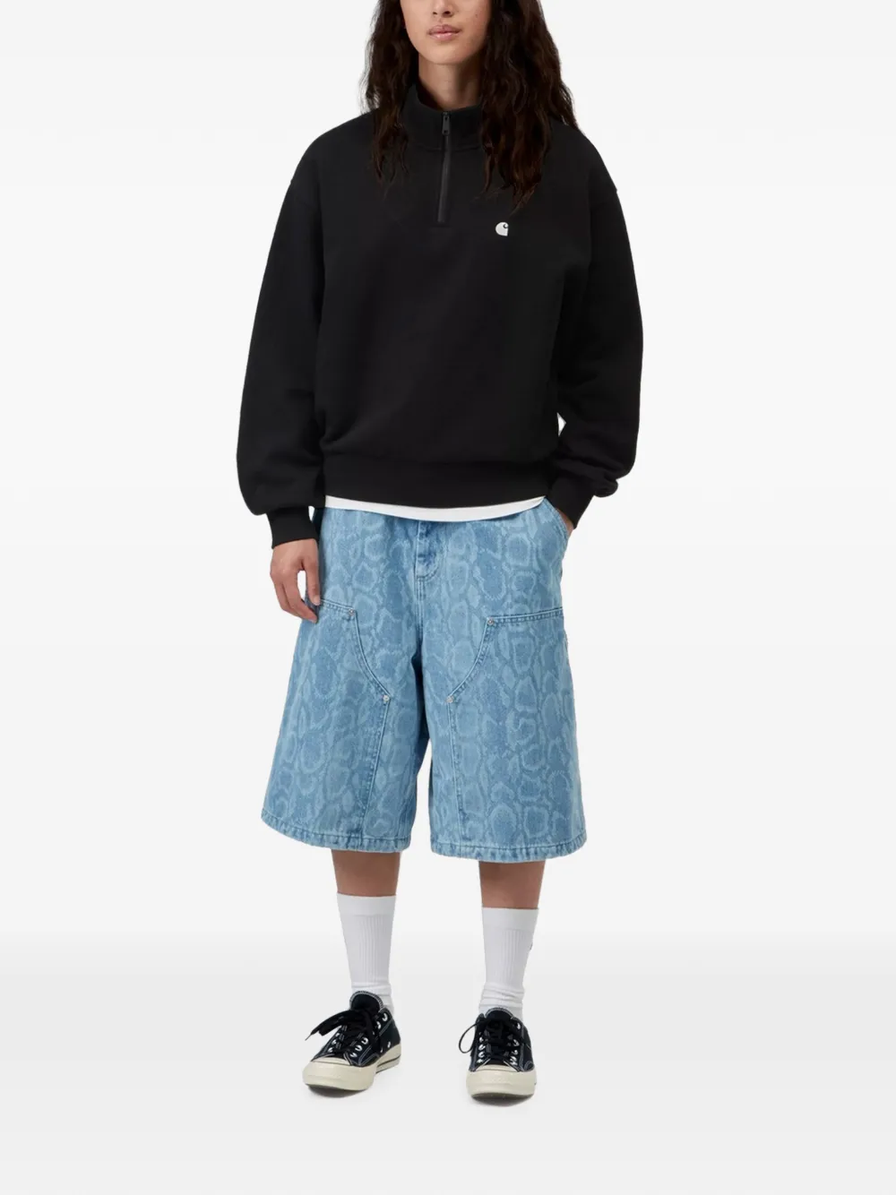 Carhartt WIP Casey trui met hoge hals Zwart