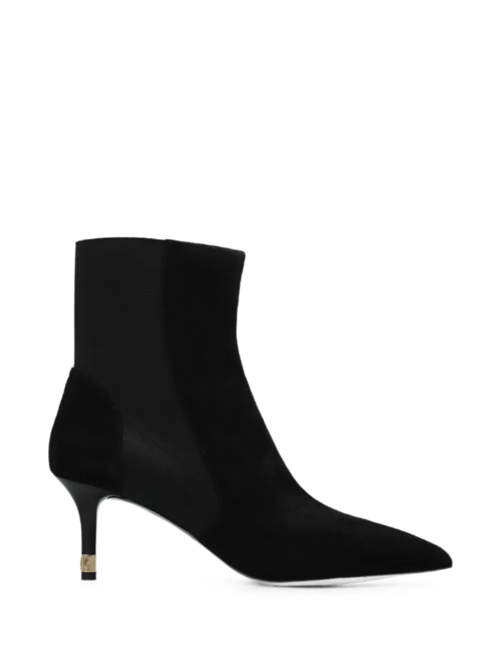 Furla Aria suede-panelled ankle boots Zwart