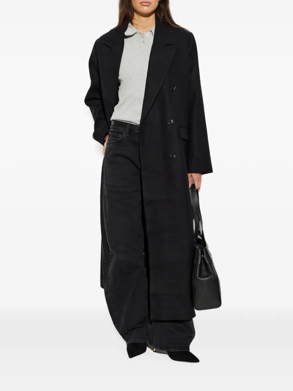 Furla Aria suede-panelled ankle boots Zwart