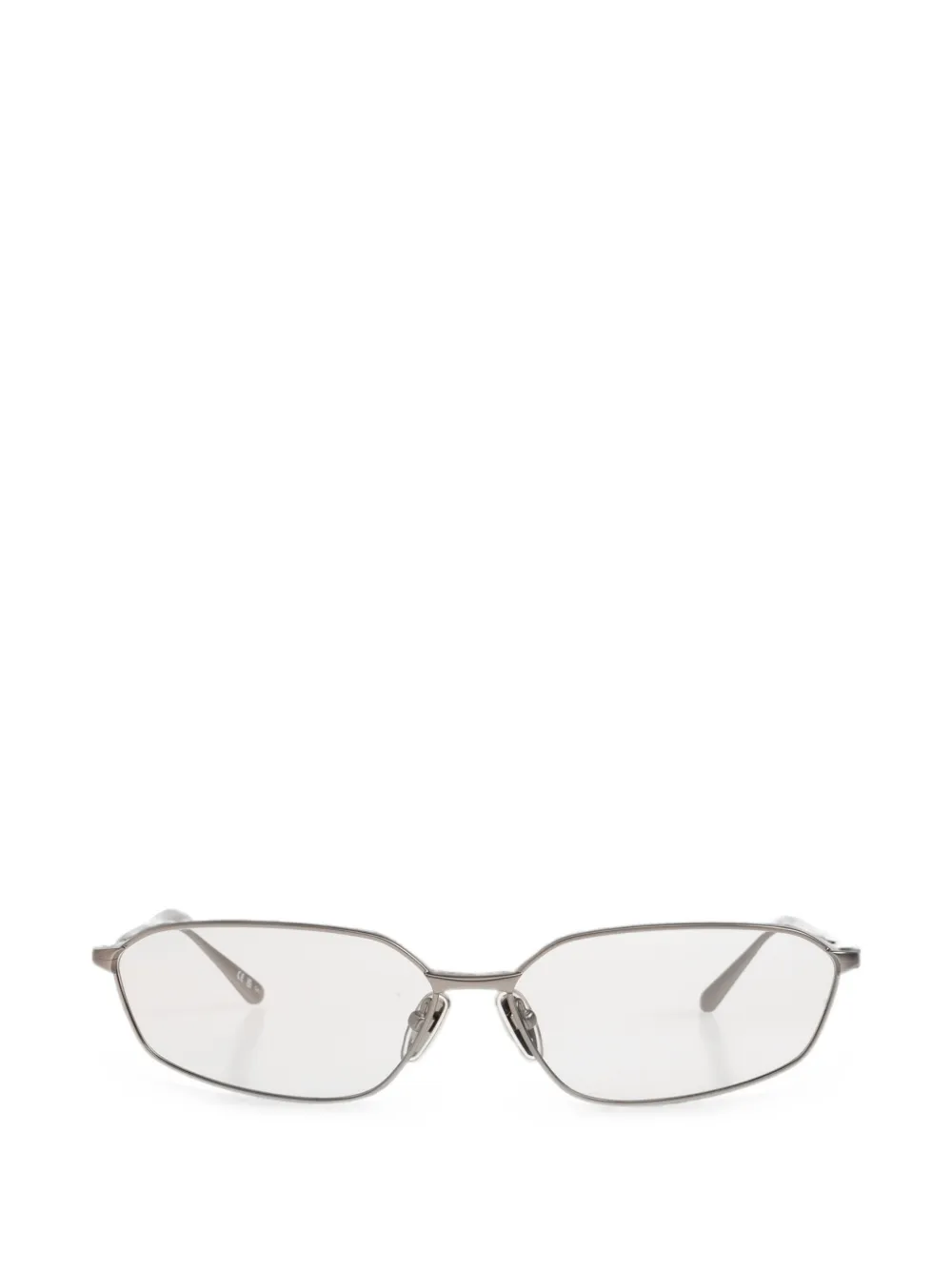 Balenciaga geometric-frame glasses - Silber