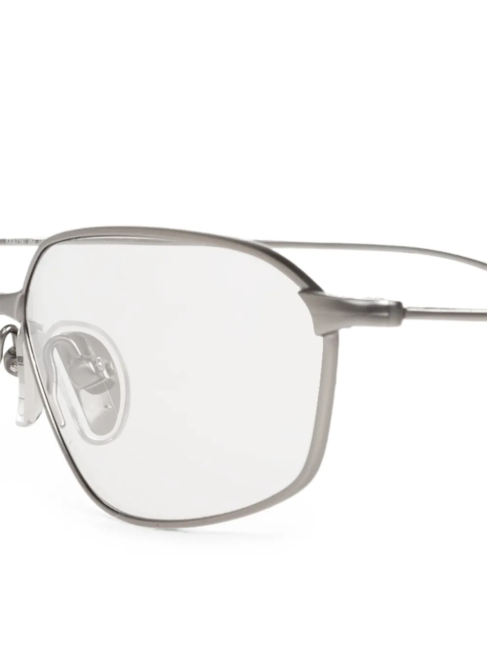 Balenciaga Eyewear Editorial zonnebril met ovalen montuur Zilver