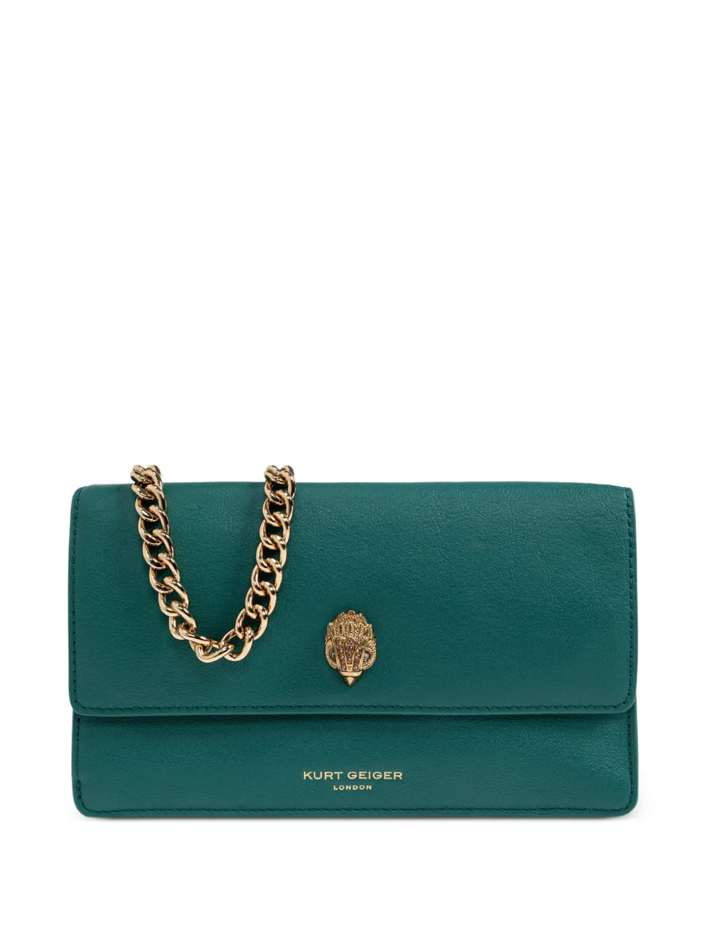 Kurt Geiger London Sloane leather clutch bag - Grün